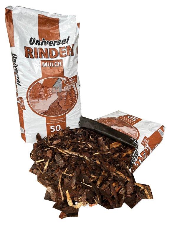 Universal Rindenmulch 00-40 mm, 50 L Sack – Bild 2