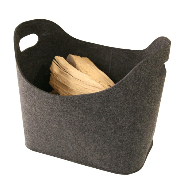 Kaminholzkorb Allzweckkorb Filz anthrazit