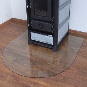 Kaminofen Glasplatte halbrund