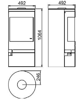 Kaminofen Juhnberg Ludwig 6kW – Bild 2