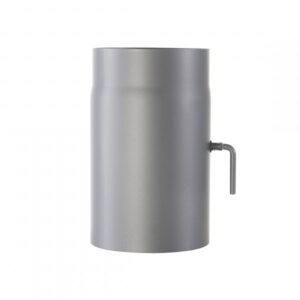 Ofenrohr mit Drosselklappe 2mm 120 x 250mm (gussgrau)