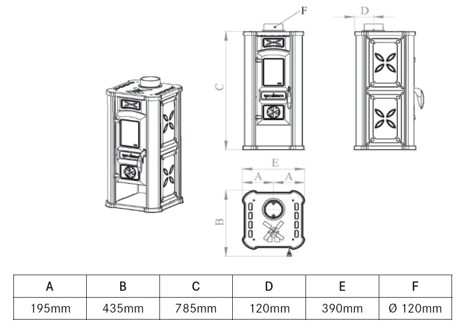 Sandstein Ofen Friedrich 5kW – Bild 7