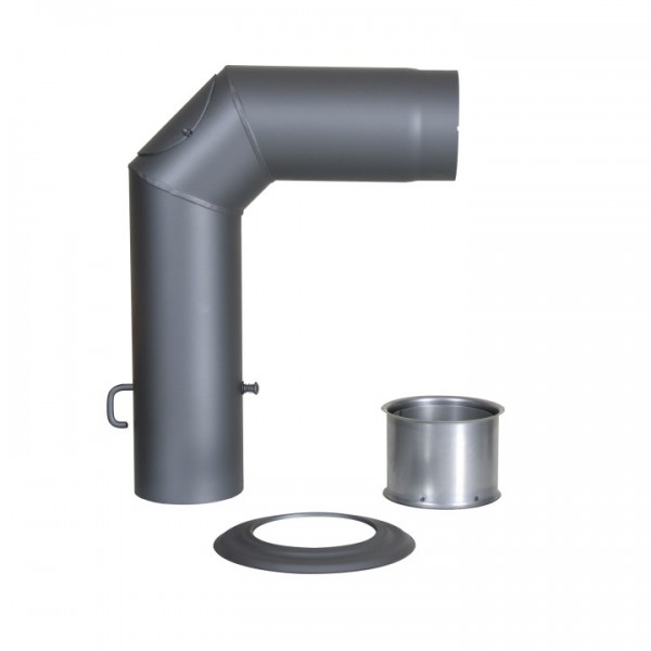 Winkelrohr-Set Senotherm 150mm (gussgrau)